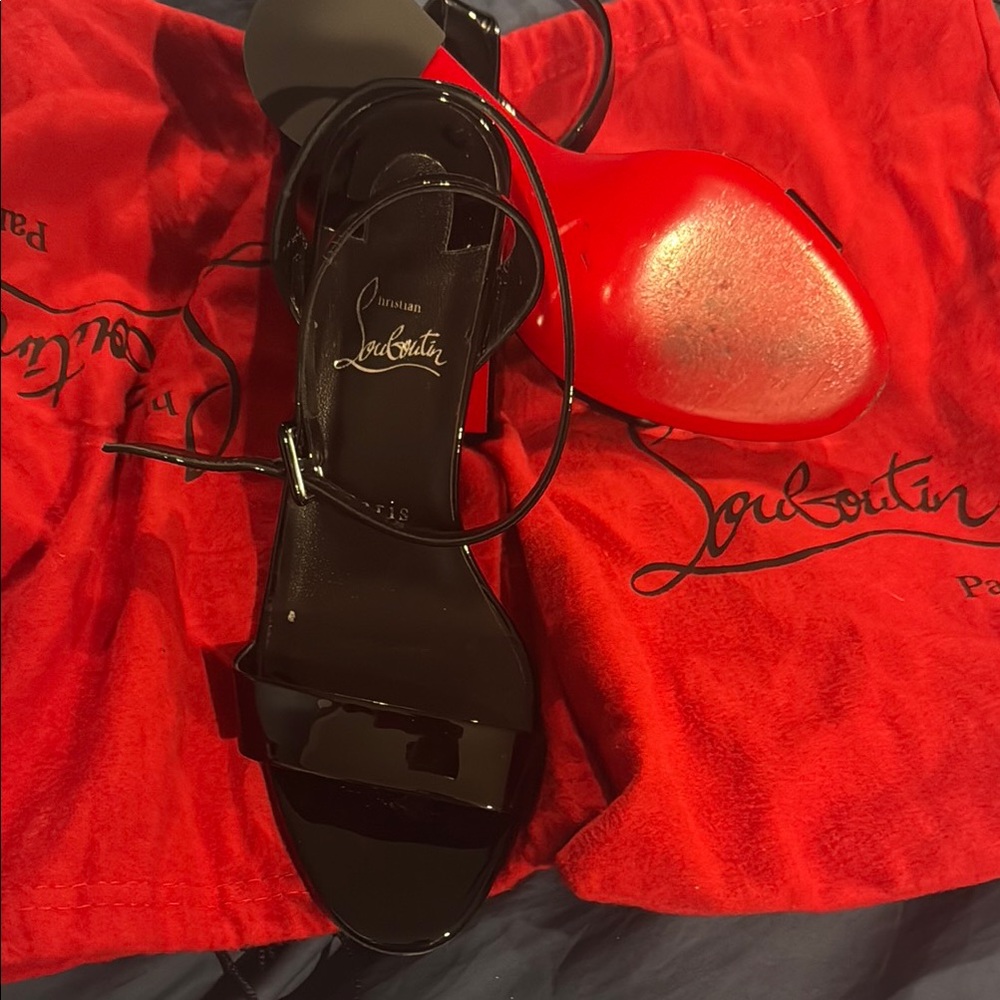 Christian Louboutin Miss Jane Patent Sandal 85mm heel